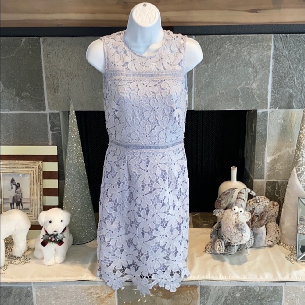 Aqua Mini Sheath Lavender Dress